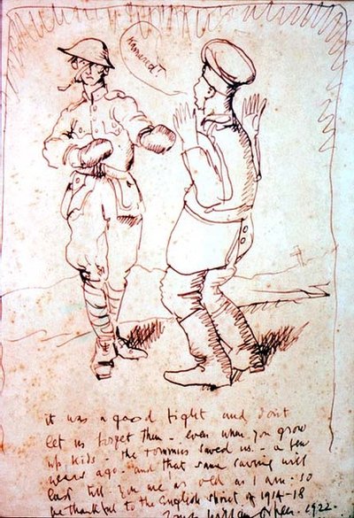 "لقد كانت معركة جيدة ..." (رسم) بواسطة وليام أوربن