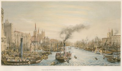 المسبح ، من جسر لندن ، صباح اليوم بواسطة وليام باروت