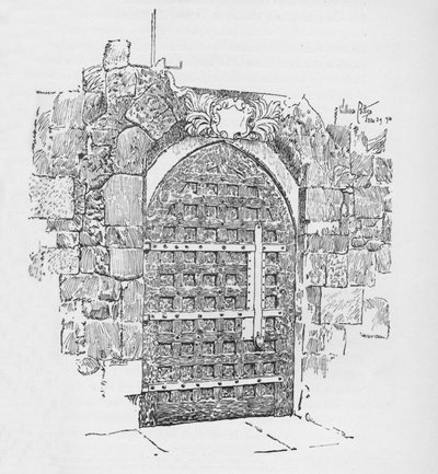 باب مصلى إدوارد المعترف ، مكتب Pyx الآن ، c1897 بواسطة وليام باتن