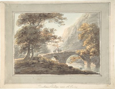 جسر دنهام على نهر تافي ، 1780-1830. بواسطة وليام باين
