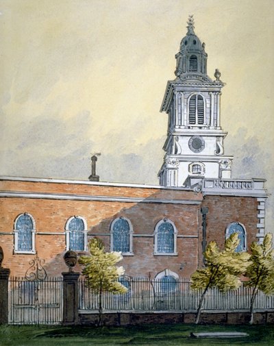 كنيسة St Botolph بدون Bishopsgate ، مدينة لندن ، حوالي 1815 بواسطة وليام بيرسون