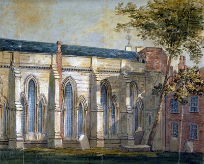 منظر لكنيسة تيمبل ، لندن ، c1810. بواسطة وليام بيرسون