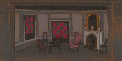 غرفة معيشة أليس - بروسسينيوم كاذب (تصميم الديكور) بواسطة وليام بينهالو هندرسون