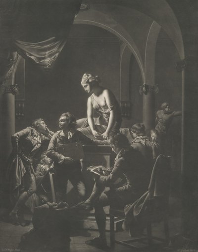أكاديمية بواسطة Lamplight ، 20 فبراير 1772. بواسطة وليام بيتر