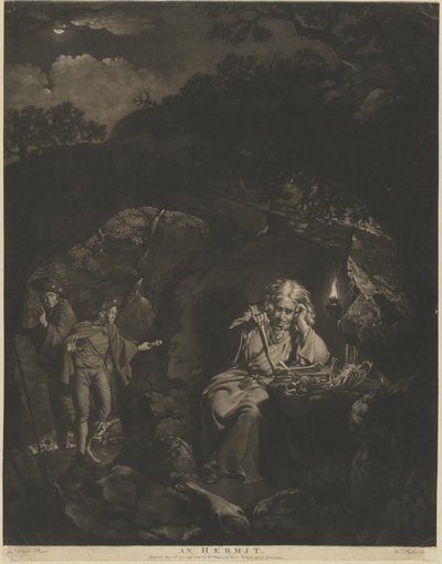 ناسك بواسطة William Pether after Joseph Wright