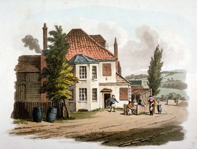 The Farthing Pie House Inn on St Marylebone New Road ، لندن ، c1810 بواسطة وليام بيكيت