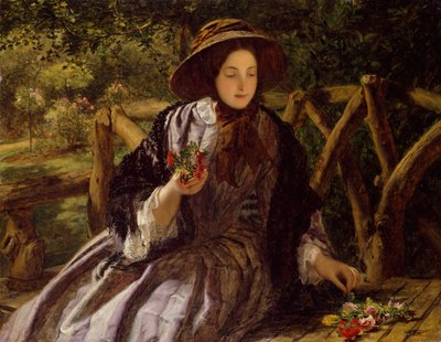 زهور الحدائق تصنع Posy ، 1855-1856. بواسطة وليام باول فريث
