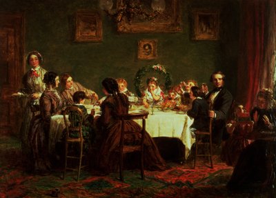 The Sketch for "Many Happy Returns of the Day" (oil on board) (see also 38250) بواسطة وليام باول فريث