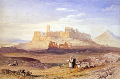 منظر لأثينا مع الأكروبوليس وأوديون هيرودس أتيكوس - بورسر ، ويليام (1789-1852) - الربع الأول من القرن التاسع عشر. - زيت على قماش - 26x40 - متحف بيناكي ، أثينا بواسطة وليام بورسر