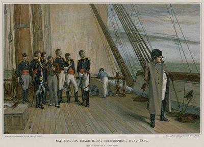 نابليون على متن HMS Bellerophon بواسطة وليام كويلير أورتشاردسون