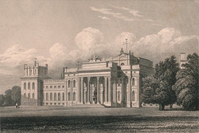 بلينهايم ، المنظر الجنوبي الشرقي ، أوكسفوردشاير ، 1831. بواسطة وليام رادكليف