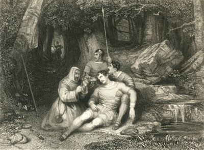 "موت لويلين" ، عام 1836 بواسطة وليام رادكليف