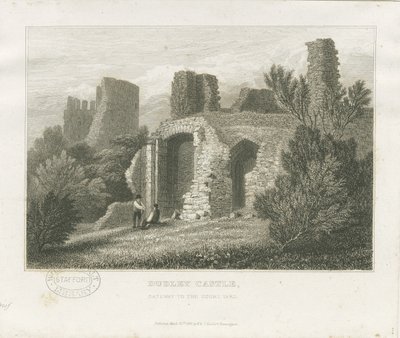 قلعة دودلي - The Keep: engraving، nd [c1831] (طباعة) بواسطة وليام رادكليف