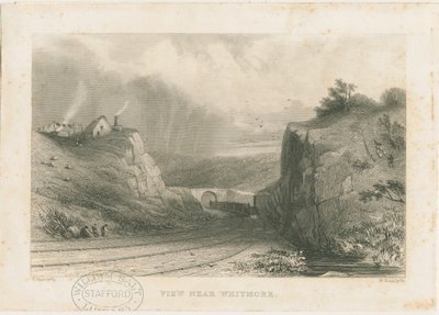 ويتمور - جسر السكة الحديد: نقش على الصلب ، بدون تاريخ [عام 1839] (طباعة) بواسطة وليام رادكليف