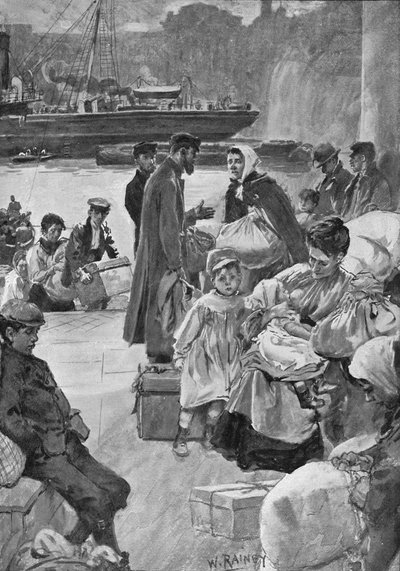 وصول الأجانب إلى سلالم Irunate ، c1901 1901 بواسطة وليام ريني