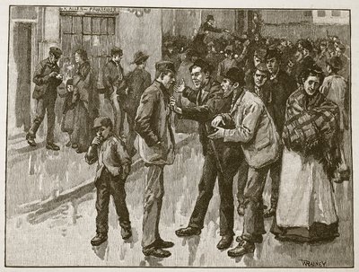 The Preston Strike ، توضيح من "تاريخ كاسيل المصور لإنجلترا" (بني داكن) بواسطة وليام ريني