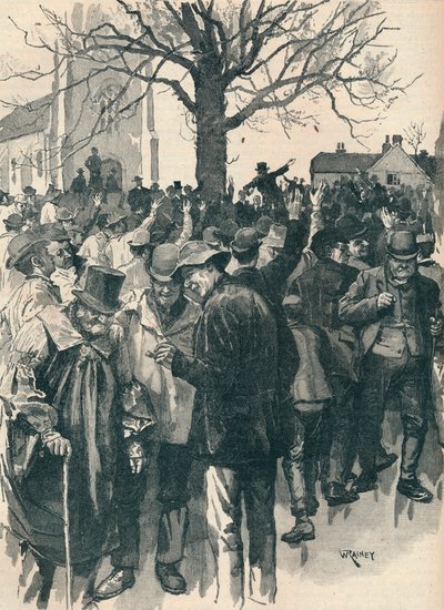 إضراب عمال المزارع في وارويكشاير: اجتماع في ويتناش ، 1872 1906 بواسطة وليام ريني