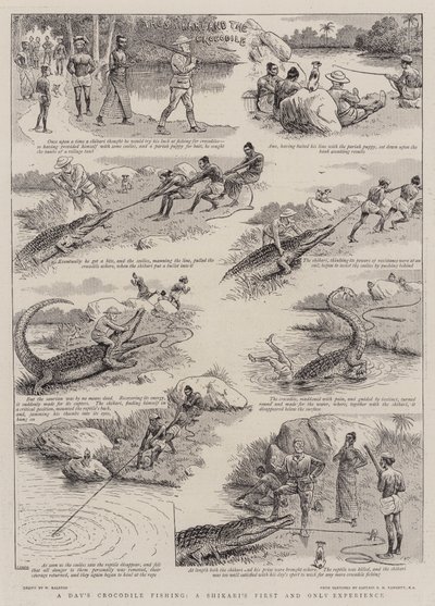 A Day&39;s Crocodile Fishing ، تجربة الشيكاري الأولى والوحيدة بواسطة وليام رالستون