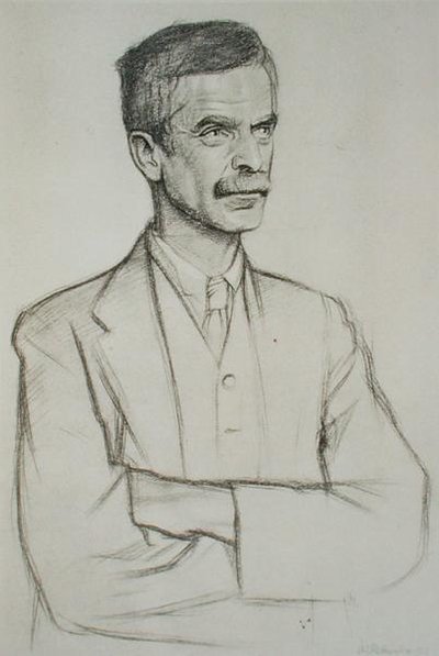 صورة لجون لورانس لو بريتون هاموند (1872-1949) بواسطة وليام روثنشتاين