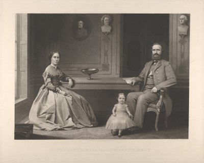 اللفتنانت جنرال توماس جيه جاكسون وعائلته ستونوول جاكسون ، 1866. بواسطة وليام سارتين