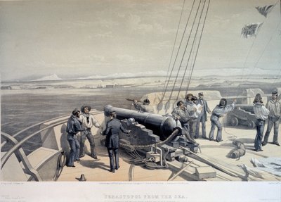 منظر سيفاستوبول من البحر ، 1855 بواسطة وليام كريميا سيمبسون