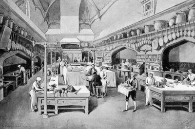 مطبخ قلعة وندسور في عيد الميلاد ، 1894. بواسطة وليام كريميا سيمبسون