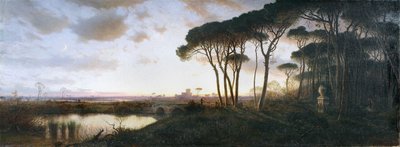 قلعة أوستيا من غابة الصنوبر في كاستل فوسانو ، 1881 بواسطة وليام ستانلي هاسيلتين