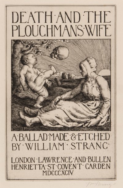 الموت وزوجة Ploughmans ، 1892 بواسطة وليام ستراند