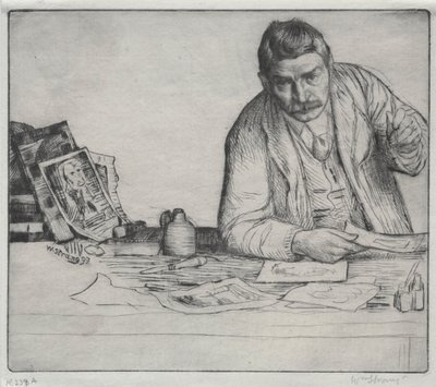 بورتريه ذاتي - "The Etcher" بواسطة وليام ستراند