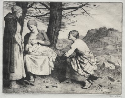 المرأة والطفل ، ج. 1886. بواسطة وليام ستراند