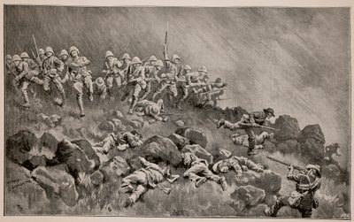 الهجوم الكبير على Ladysmith: Devons Clearing Wagon Hill بواسطة وليام ت. مود