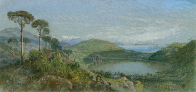 بحيرة Avernus ، كاليفورنيا. 1867-70. بواسطة وليام تروست ريتشاردز
