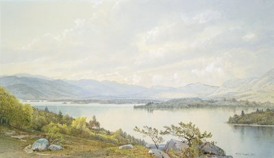 بحيرة سكوام وجبال ساندويتش ، 1872. بواسطة وليام تروست ريتشاردز
