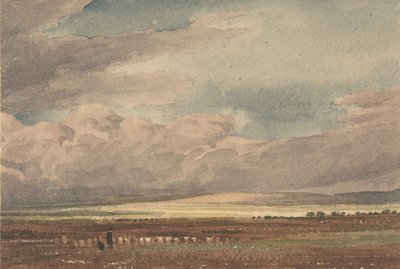 سهل سالزبوري مع ساروم القديمة في المسافة ، ويلتشير ، 1810-1862. بواسطة جوزيف مالورد وليام تورنر