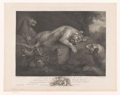 دري سبيليندي لوين الأسود في اللعب (العنوان على الكائن) Schilderijen uit The Houghton Gallery (عنوان السلسلة) معرض هوتون (عنوان المسلسل) بواسطة ريتشارد إيرلوم