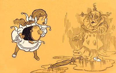 يذوب The Wicked Witch of the West ، من "The Wonderful Wizard of Oz" ل.فرانك بوم بواسطة وليام والاس دينسلو