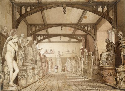 معرض النحت في مدارس الامتحانات ، أكسفورد ، 1813 بواسطة وليام ويستال