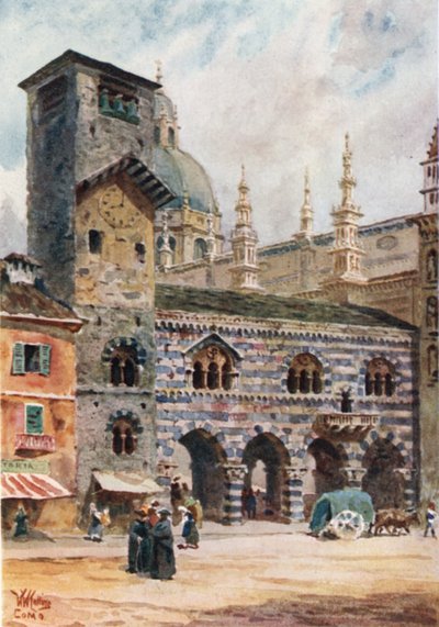 كومو. The Brotello and Cathedral (لون ليثو) بواسطة وليام ويهي كولينز