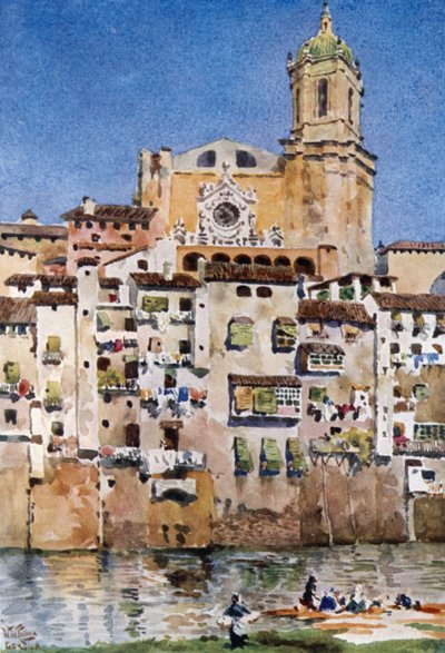 جيرونا ، الكاتدرائية (لون ليثو) بواسطة وليام ويهي كولينز