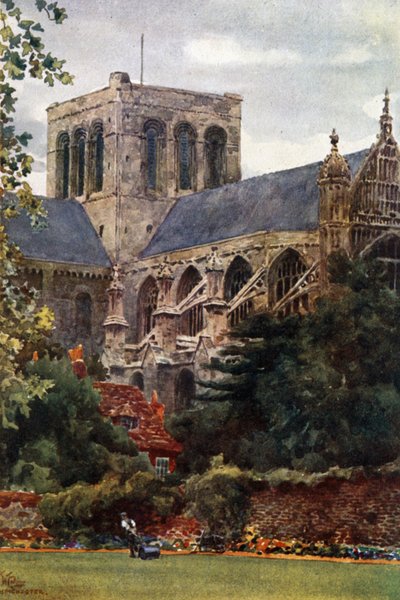 وينشستر من Deanery Garden (لون ليثو) بواسطة وليام ويهي كولينز
