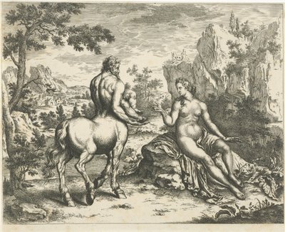 يتنبأ Ocyrhoe بمصير Chiron و Asclepius بواسطة تشارلز ووكر (رفض الإسناد)