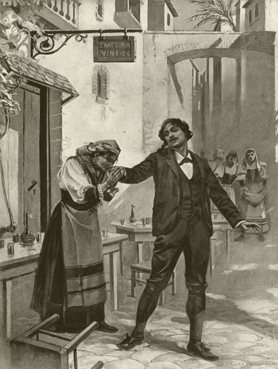 Cavalleria Rusticana ، المشهد الحادي عشر (النقش) بواسطة وليام دي ليفتويتش دودج
