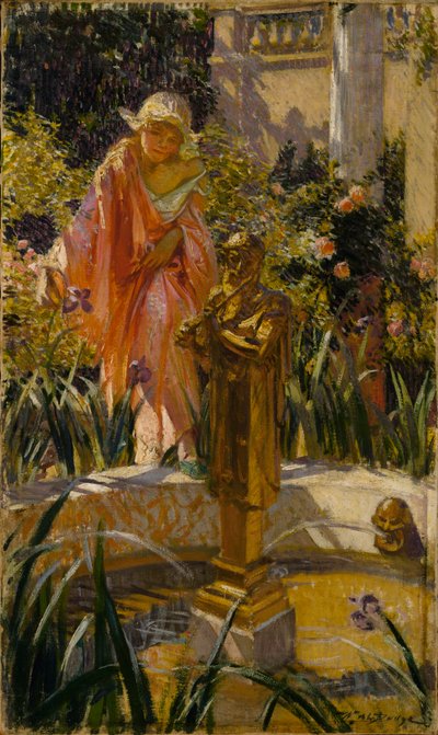 يخطو في النافورة ، كاليفورنيا. 1916. بواسطة وليام دي ليفتويتش دودج
