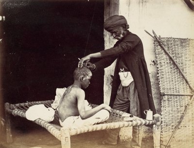 حلاق هندي ، 1860. بواسطة ويلوبي والاس هوبر