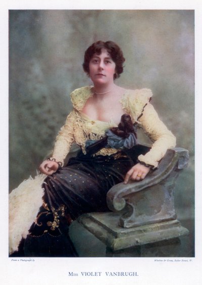 فيوليت فانبرو ، ممثلة إنجليزية ، 1901. بواسطة نافذة و غروف