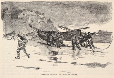 رسم تخطيطي بالفحم، من مجلة القرن، نوفمبر 1883 بواسطة وينسلو هومر