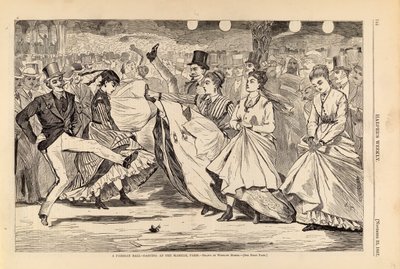 حفلة راقصة باريسية - الرقص في مابيل، باريس، من مجلة هاربر الأسبوعية، 23 نوفمبر 1867 بواسطة وينسلو هومر