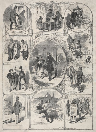 شخصيات شارع بوسطن ، 1859. بواسطة وينسلو هومر