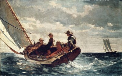Breezing Up (A Fair Wind) - 1876 - 61،5 × 97 سم - زيت على قماش بواسطة وينسلو هومر