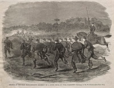 المسؤول عن فوج ماساتشوستس الأول على حفرة بندقية المتمردين بالقرب من يوركتاون ، 1862. بواسطة وينسلو هومر